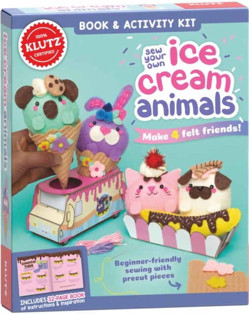Bilde av Sew Your Own Ice Cream Animals (klutz) Av Editors Of Klutz