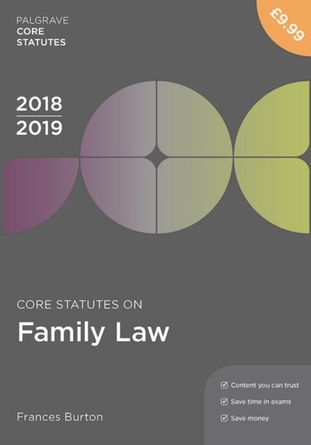 Bilde av Core Statutes On Family Law 2018-19 Av Frances Burton