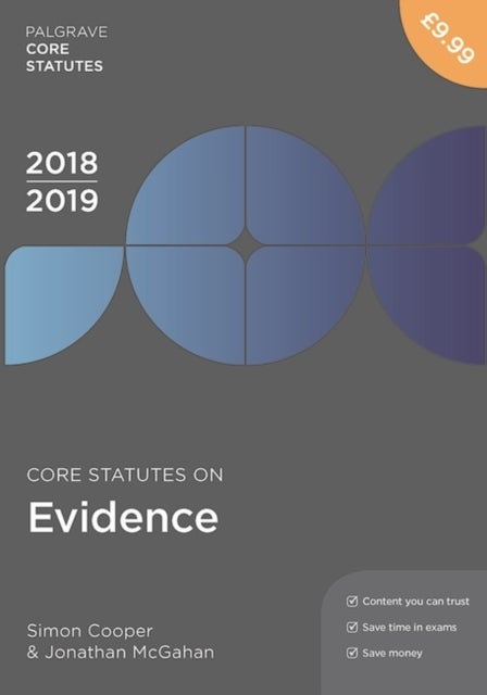 Bilde av Core Statutes On Evidence 2018-19 Av Simon Cooper, Jonathan Mcgahan