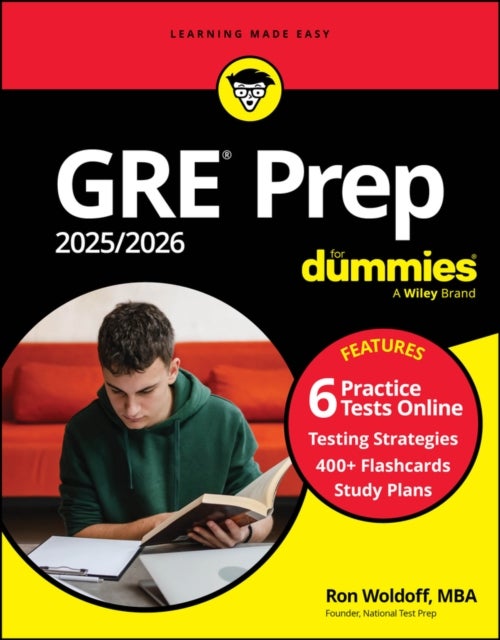 GRE Prep 2025/2026 For Dummies - Book + 6 Practice Tests + 400 Flashcards Online