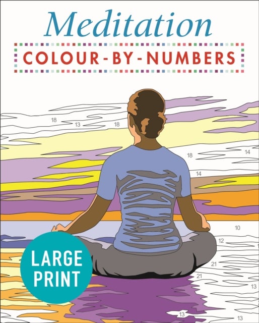 Bilde av Large Print Meditation Colour By Numbers Av David Woodroffe