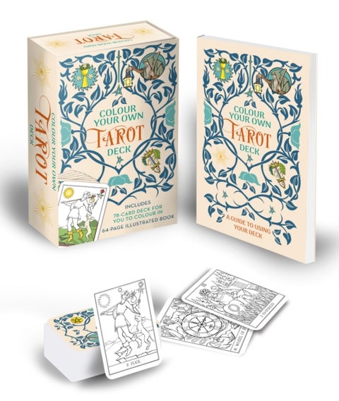 Colour Your Own Tarot Book & Card Deck - Includes 78 cards to colour in and a 64-page book