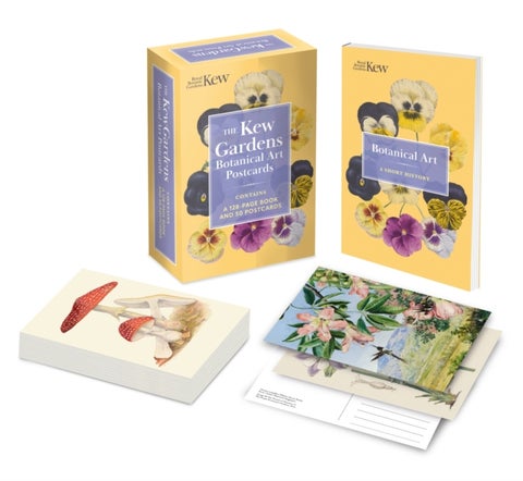 The Kew Gardens Botanical Art Postcards - Contains a 128-page Book and 50 Postcards