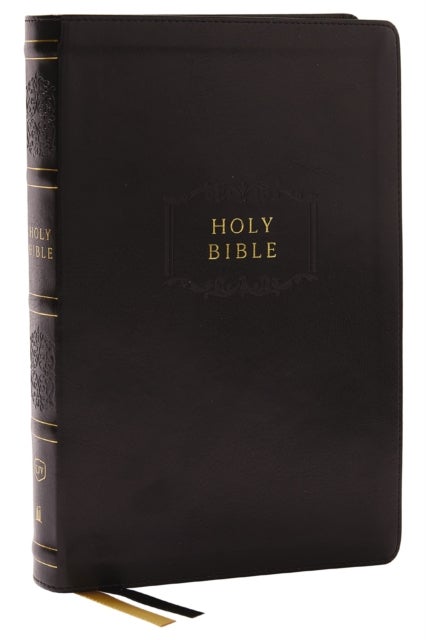 KJV Holy Bible, Center-Column Reference Bible, Leathersoft, Black, 73,000+ Cross References, Red Let