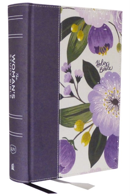 KJV, The Woman's Study Bible, Purple Floral Cloth over Board, Red Letter, Full-Color Edition, Comfor - Receiving God's Truth for Balance, Hope, and Transformation