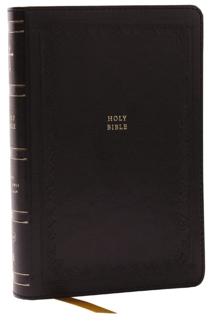 NKJV, Compact Paragraph-Style Reference Bible, Leathersoft, Black, Red Letter, Comfort Print - Holy Bible, New King James Version