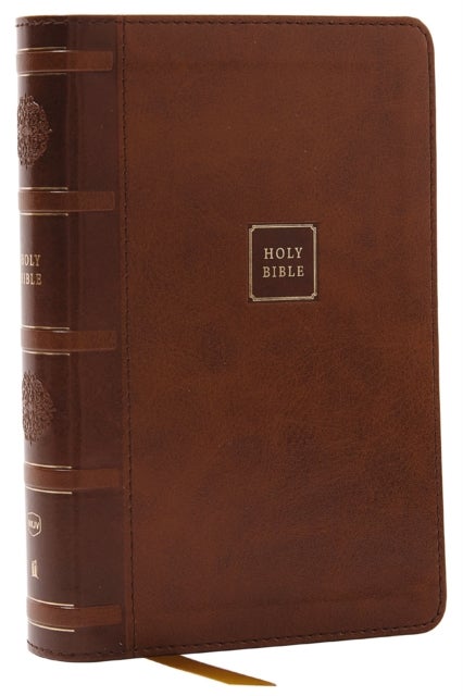 NKJV, Compact Paragraph-Style Reference Bible, Leathersoft, Brown, Red Letter, Comfort Print - Holy Bible, New King James Version