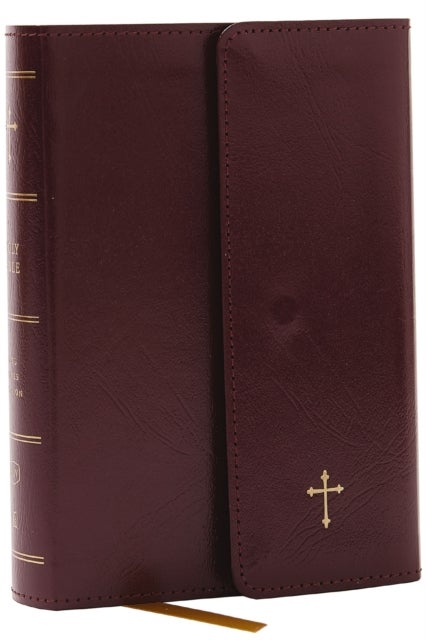 KJV Holy Bible: Compact with 43,000 Cross References, Burgundy Leatherflex with flap, Red Letter, Co - Holy Bible, King James Version