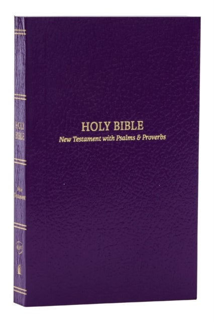 KJV, Pocket New Testament with Psalms and Proverbs, Purple Softcover, Red Letter, Comfort Print