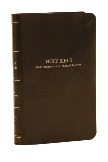 KJV Holy Bible: Pocket New Testament with Psalms and Proverbs, Brown Leatherflex, Red Letter, Comfor