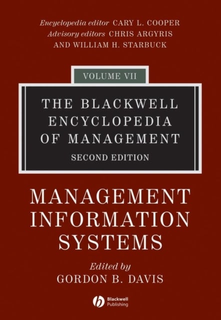 Bilde av The Blackwell Encyclopedia Of Management, Management Information Systems