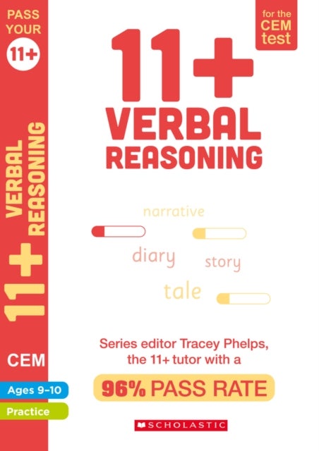 Bilde av 11+ Verbal Reasoning Practice And Assessment For The Cem Test Ages 09-10 Av Tracey Phelps