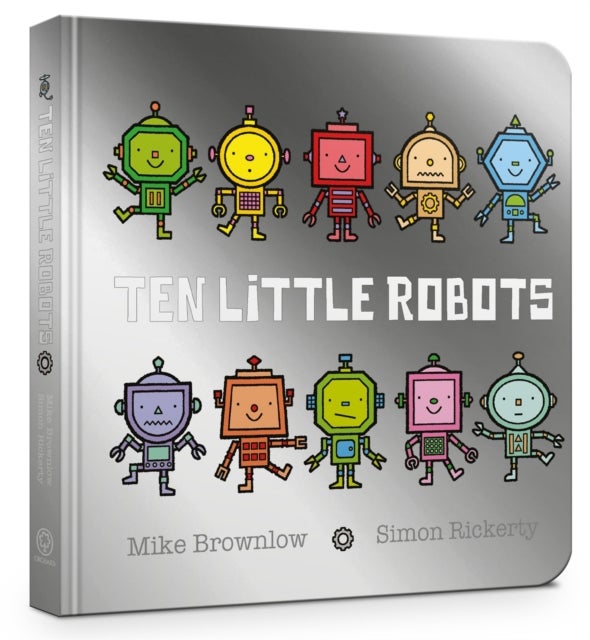 Bilde av Ten Little Robots Board Book Av Mike Brownlow