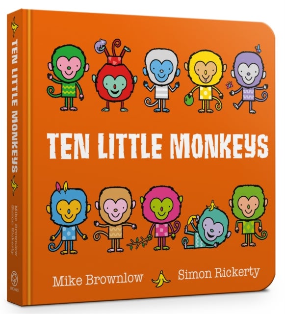 Bilde av Ten Little Monkeys Board Book Av Mike Brownlow