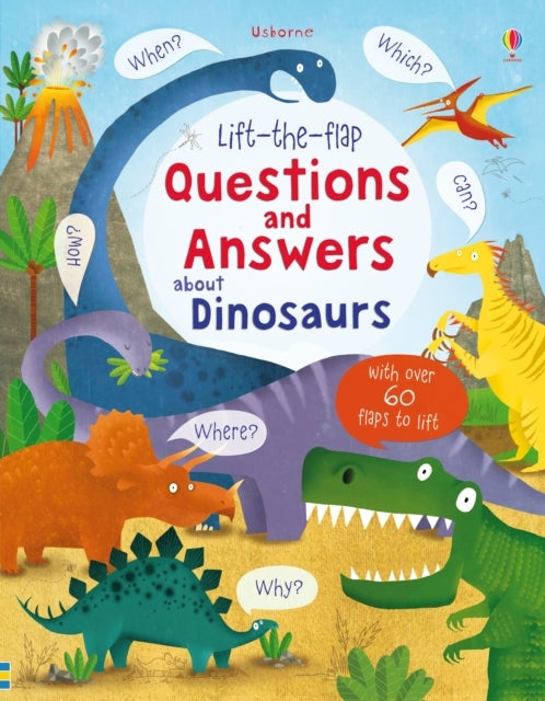 Bilde av Lift-the-flap Questions And Answers About Dinosaurs Av Katie Daynes