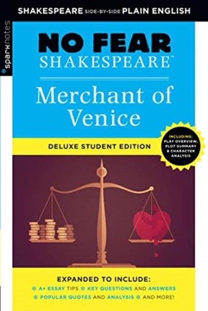 Bilde av Merchant Of Venice: No Fear Shakespeare Deluxe Student Edition Av Sparknotes