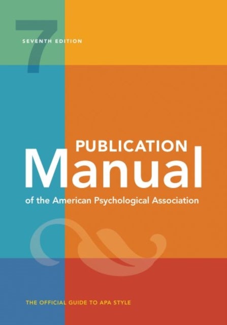 Bilde av Publication Manual Of The American Psychological Association Av American Psychological Association