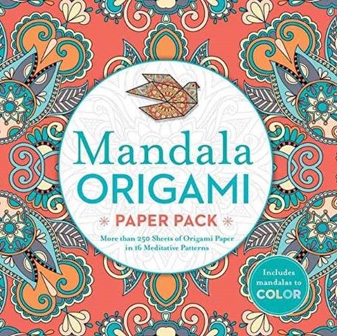 Mandala Origami Paper Pack - More than 250 Sheets of Origami Paper in 16 Meditative Patterns