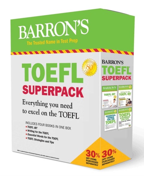 TOEFL iBT Superpack - 4 Books + Practice Tests + Audio Online