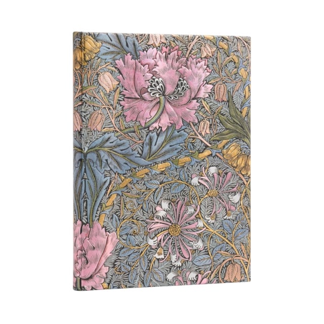 Bilde av Morris Pink Honeysuckle (william Morris) Ultra Lined Hardcover Journal Av Paperblanks