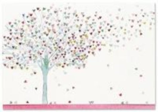 NOTE CARD TREE OF HEARTS