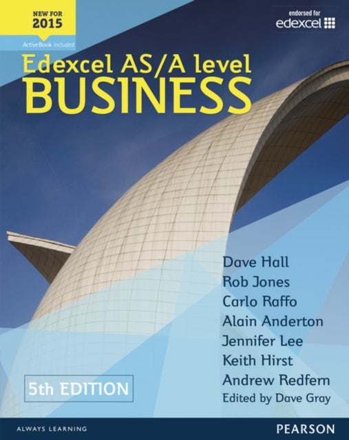 Bilde av Edexcel As/a Level Business 5th Edition Student Book And Activebook Av Dave Hall, Carlo Raffo, Dave Gray, Alain Anderton, Rob Jones