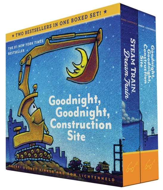 Bilde av Goodnight, Goodnight, Construction Site And Steam Train, Dream Train Board Books Boxed Set Av Sherri Duskey Rinker