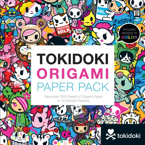 tokidoki Origami Paper Pack - More than 250 Sheets of Origami Paper in 16 tokidoki Patterns