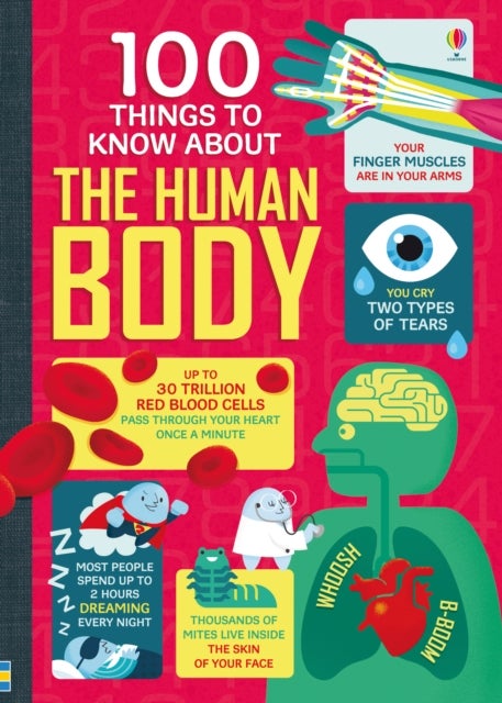 Bilde av 100 Things To Know About The Human Body Av Alex Frith, Minna Lacey, Matthew Oldham, Jonathan Melmoth, Usborne