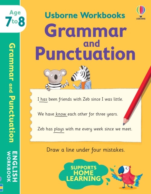 Bilde av Usborne Workbooks Grammar And Punctuation 7-8 Av Hannah (editor) Watson