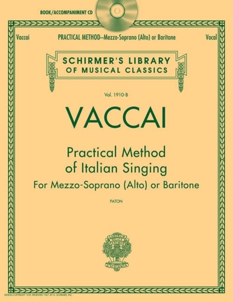 Practical Method of Italian Singing - For Mezzo Soprano (Alto) or Baritone