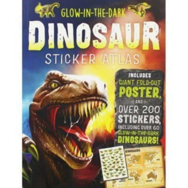 Bilde av Glow-in-the-dark Dinosaur Sticker Atlas Av Hinkler Pty Ltd