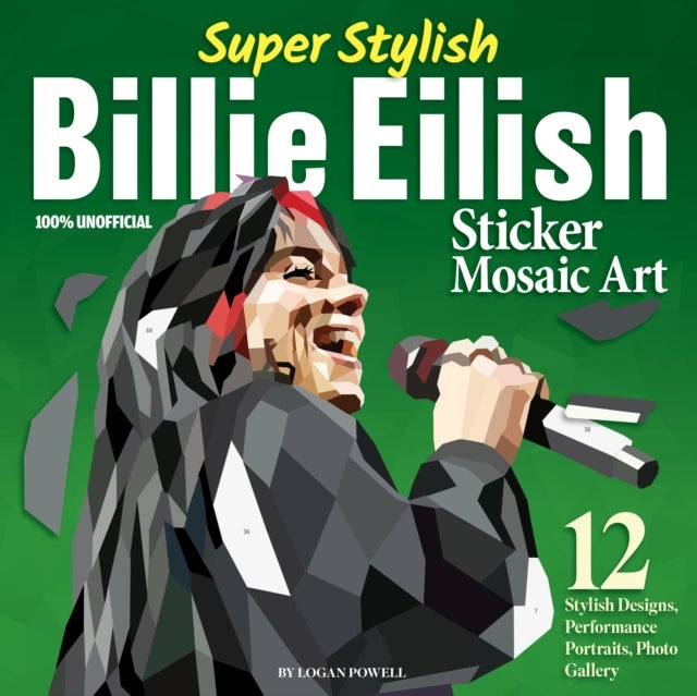 Super Stylish Billie Eilish Sticker Mosaic Art - 12 Stylish Designs, Performance Portraits, Photo Gallery
