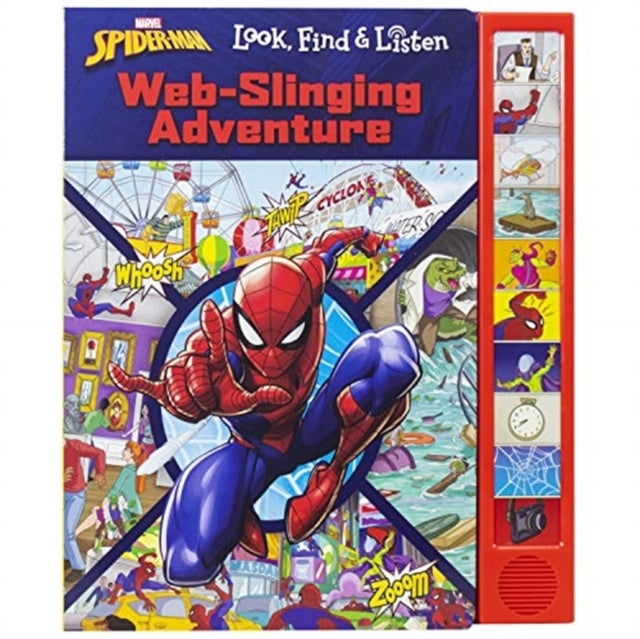 Bilde av Marvel Spider-man: Web-slinging Adventure Look, Find &amp; Listen Sound Book Av Pi Kids