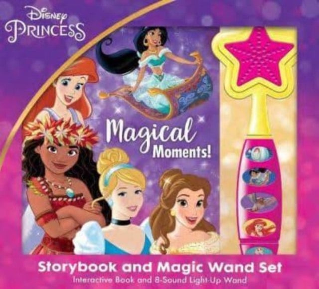 Bilde av Disney Princess: Magical Moments! Storybook And Magic Wand Sound Book Set Av Pi Kids