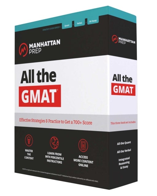 Bilde av All The Gmat: Updated Syllabus For Gmat Focus 2024 + Online Starter Kit + Gmat Navigator Av Manhattan Prep