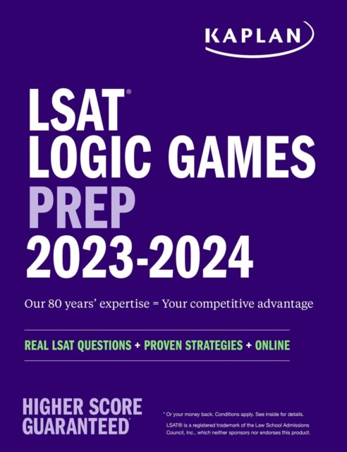 Bilde av Lsat Logic Games Prep 2023: Real Lsat Questions + Proven Strategies + Online Av Kaplan Test Prep