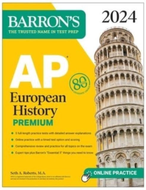 Bilde av Ap European History Premium, 2024: 5 Practice Tests + Comprehensive Review + Online Practice Av Seth A. Roberts