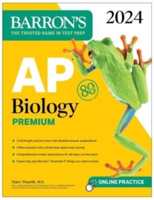 Bilde av Ap Biology Premium, 2024: Comprehensive Review With 5 Practice Tests + An Online Timed Test Option Av Mary M.s. Wuerth