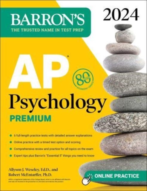 Bilde av Ap Psychology Premium, 2024: Comprehensive Review With 6 Practice Tests + An Online Timed Test Optio Av Allyson J. Weseley, Robert Mcentarffer