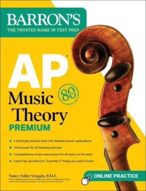 Bilde av Ap Music Theory Premium, Fifth Edition: 2 Practice Tests + Comprehensive Review + Online Audio Av Nancy Fuller B.m.e. Scoggin