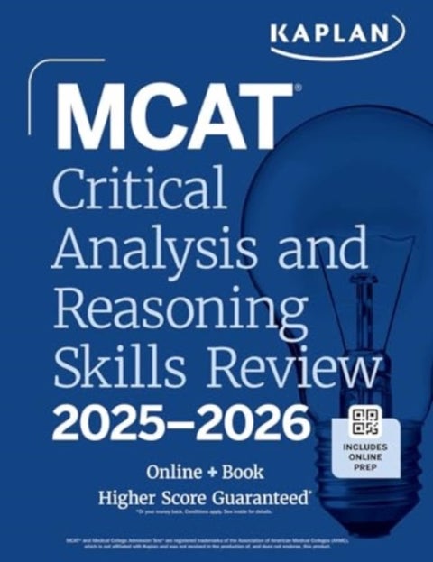 MCAT Critical Analysis and Reasoning Skills Review 2025-2026 - Online + Book