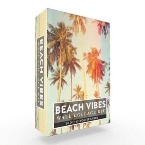 Beach Vibes Wall Collage Kit - 60 (4" x 6") Poster Cards