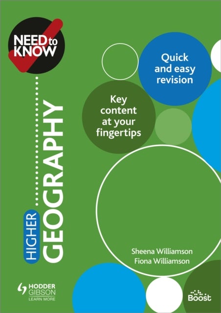 Bilde av Need To Know: Higher Geography Av Sheena Williamson, Fiona Williamson