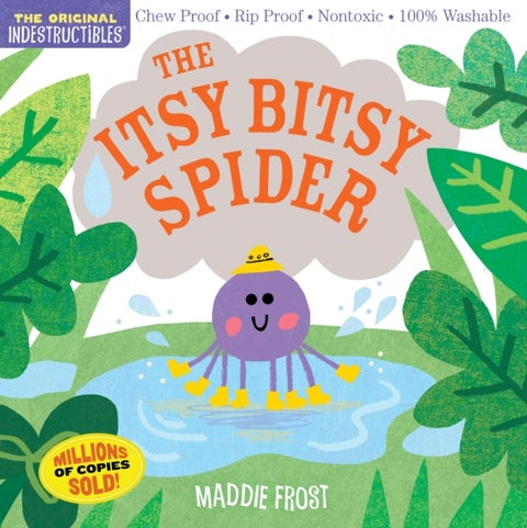 Indestructibles: The Itsy Bitsy Spider - Chew Proof * Rip Proof * Nontoxic * 100% Washable (Book for Babies, Newborn Books, Safe to Chew)