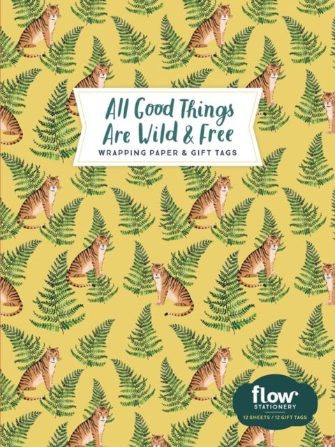Bilde av All Good Things Are Wild And Free Wrapping Paper And Gift Tags Av Irene Smit, Astrid Van Der Hulst, Editors Of Flow Magazine