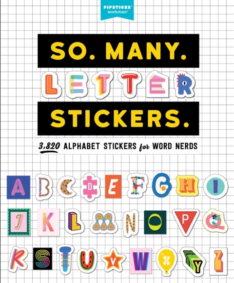 So. Many. Letter Stickers. - 3,820 Alphabet Stickers for Word Nerds