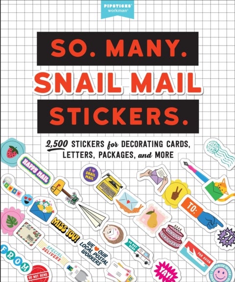 So. Many. Snail Mail Stickers. - 2,500 Stickers for Decorating Cards, Letters, Packages, and More