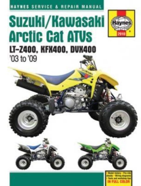 Suzuki/Kawasaki Arctic Cat ATVs (03 - 09) - LT-Z400, KFX400, DVX400