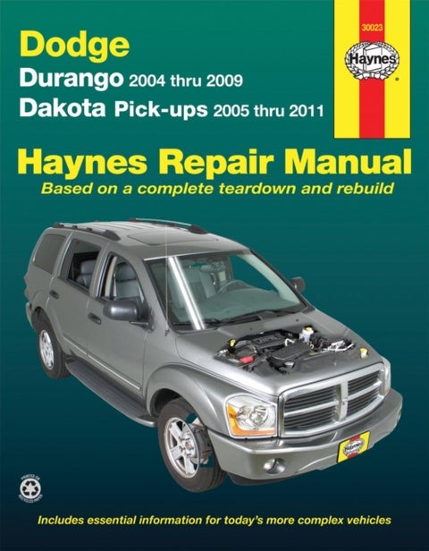Dodge Durango (2004-2009) & Dakota (2005-2011) pick-ups Haynes Repair Manual (USA) - 45234